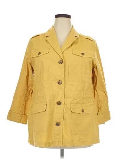 Pre-owned Talbots Coat In Yellow