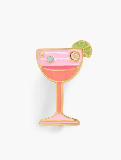 Talbots Cocktail Brooch - Coral Sand/gold - 001  In Coral Sand,gold