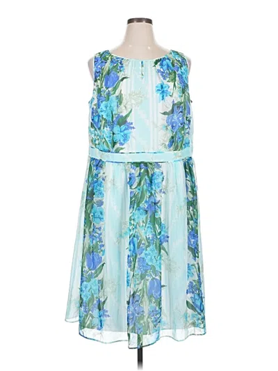 Talbots Cocktail Dress In Blue