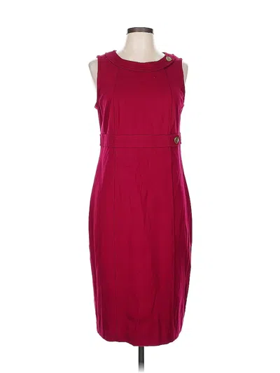 Pre-owned Talbots Cocktail Dress In Burgundy