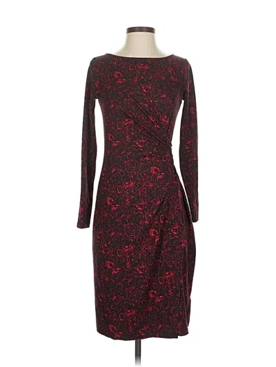 Pre-owned Talbots Cocktail Dress In Burgundy