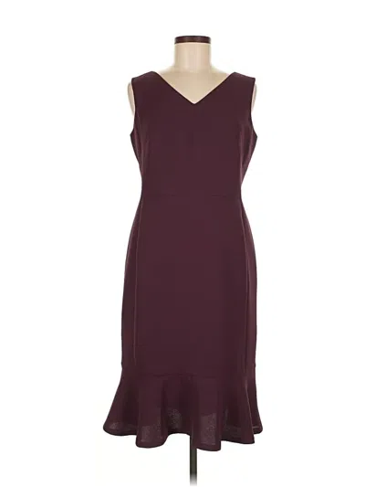 Pre-owned Talbots Cocktail Dress In Burgundy