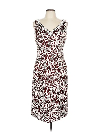Pre-owned Talbots Cocktail Dress In Burgundy