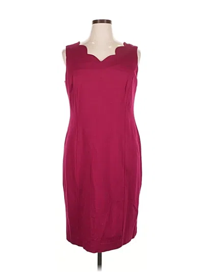 Pre-owned Talbots Cocktail Dress In Burgundy