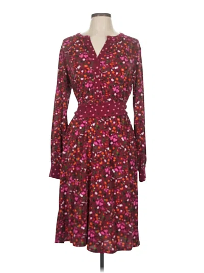 Pre-owned Talbots Cocktail Dress In Burgundy