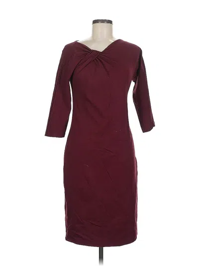 Pre-owned Talbots Cocktail Dress In Burgundy