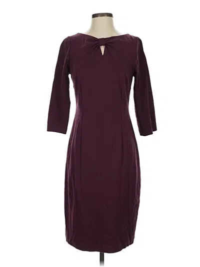 Pre-owned Talbots Cocktail Dress In Burgundy