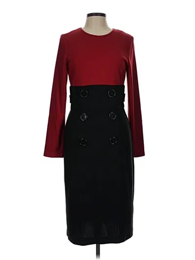 Pre-owned Talbots Cocktail Dress In Burgundy