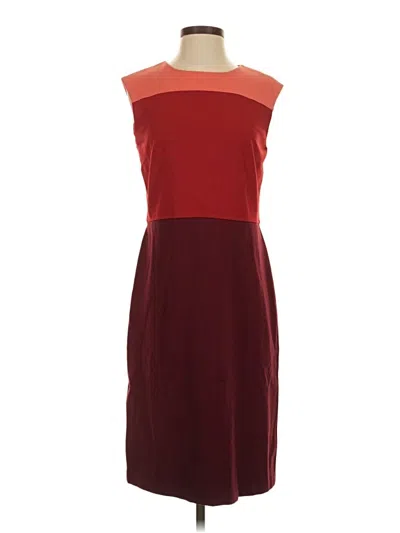 Pre-owned Talbots Cocktail Dress In Burgundy