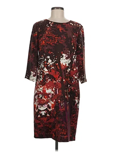 Pre-owned Talbots Cocktail Dress In Burgundy