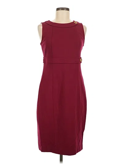 Pre-owned Talbots Cocktail Dress In Burgundy