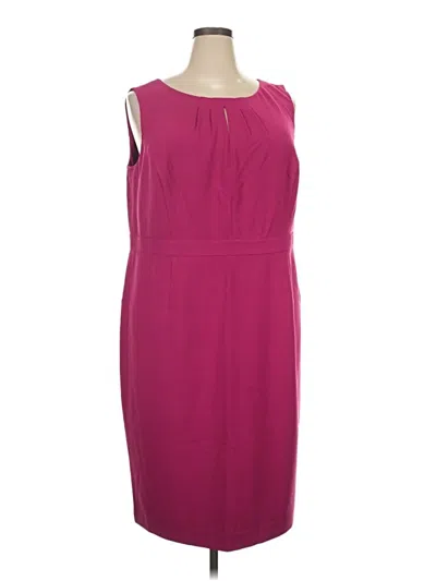 Pre-owned Talbots Cocktail Dress In Burgundy