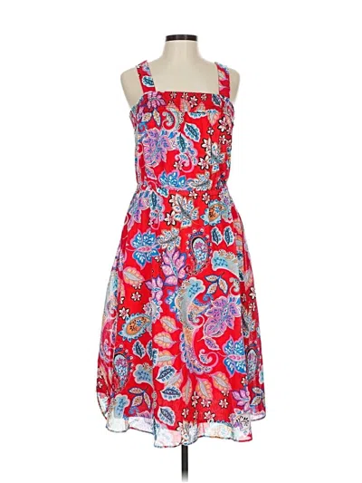 Pre-owned Talbots Cocktail Dress In Red