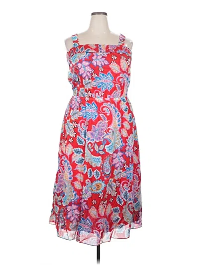 Pre-owned Talbots Cocktail Dress In Red