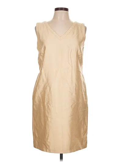 Pre-owned Talbots Cocktail Dress In Tan