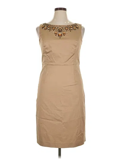 Pre-owned Talbots Cocktail Dress In Tan