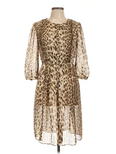 Pre-owned Talbots Cocktail Dress In Tan