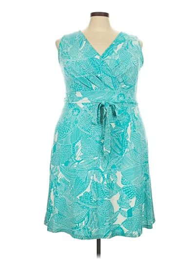 Pre-owned Talbots Cocktail Dress In Teal