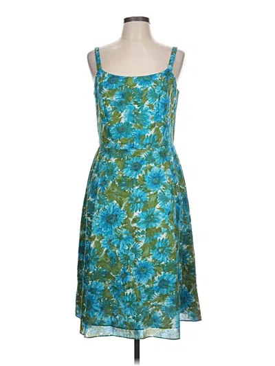 Pre-owned Talbots Cocktail Dress In Teal