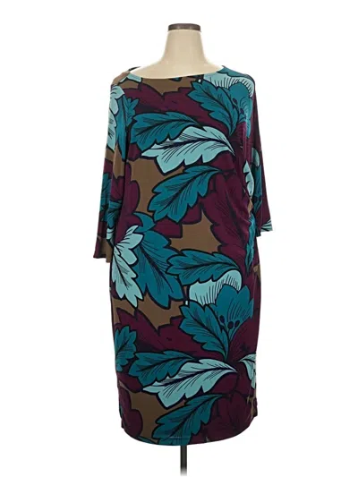 Pre-owned Talbots Cocktail Dress In Teal