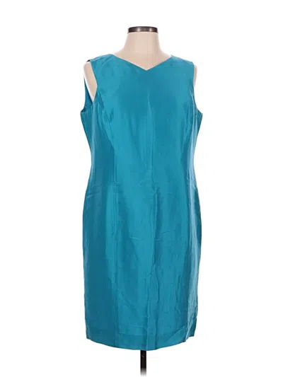 Pre-owned Talbots Cocktail Dress In Teal