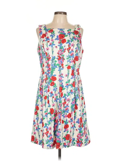 Pre-owned Talbots Cocktail Dress In White