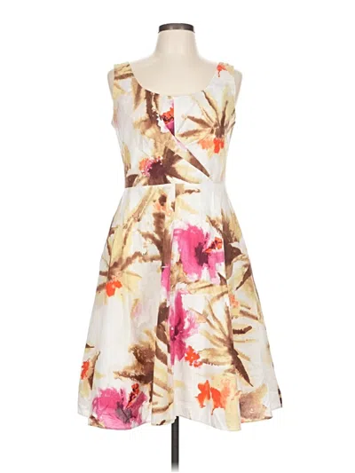 Pre-owned Talbots Cocktail Dress In White