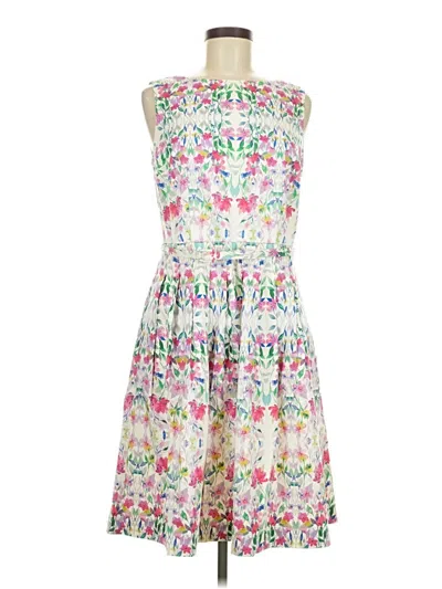 Pre-owned Talbots Cocktail Dress In White