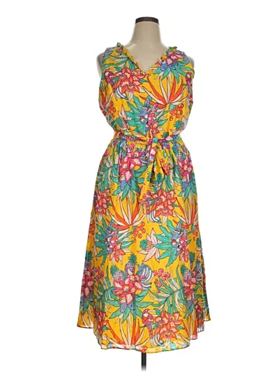 Pre-owned Talbots Cocktail Dress In Yellow