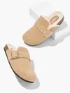 Talbots Colbie Suede Mules - Light Toffee - 10m  In Brown