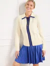 Talbots Coolmaxâ® Sweater Jacket - Ivory - Large  In White