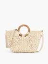 Talbots Corn Husk Cut Out Handle Tote - Natural - 001