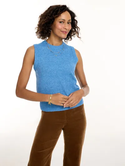Talbots Crewneck Sweater Shell - Coastline Blue - Xs