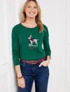 Talbots Plus Size - Crewneck T-shirt - Peppermint Bark - Highland Green - 2x  In Highland Green