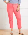 Talbots Crop Straight Leg Jeans - Pigment Wash - Lovely Coral - 22
