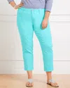 Talbots Crop Straight Leg Jeans - Pigment Wash - Vivid Turquoise - 14