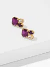 Talbots Crystal Ensemble Stud - Violet Bouquet/gold - 001