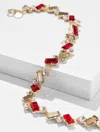 Talbots Crystal Procession Necklace - Red/gold - 001  In Gold