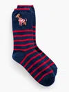 Talbots Dachshund Trouser Socks - Ink - 001  In Ink