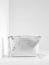 Talbots Darcy Metallic Pebble Leather Crossbody Bag - Silver - 001  In Silver