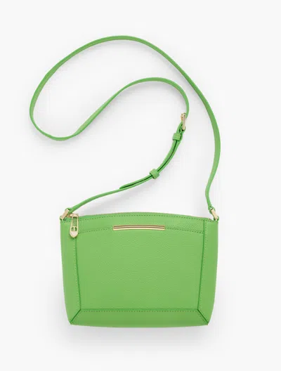 Talbots Darcy Pebble Leather Crossbody Bag - Green Fern - 001