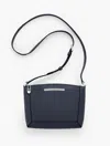Talbots Darcy Pebble Leather Crossbody Bag - Indigo - 001  In Purple