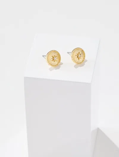 Talbots Deco Heirloom Stud Earrings - Gold - 001