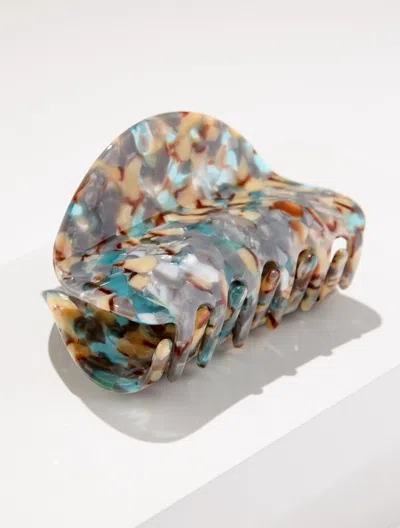 Talbots Demi Round Hair Clip - Sierra Brown - 001  In Multi