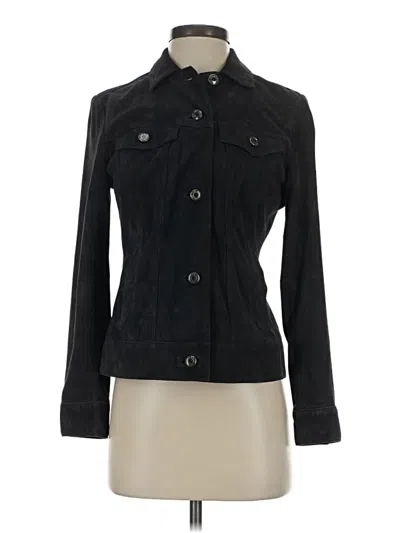 Pre-owned Talbots Denim Jacket In Black
