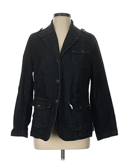 Pre-owned Talbots Denim Jacket In Black