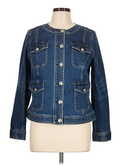 Pre-owned Talbots Denim Jacket In Blue