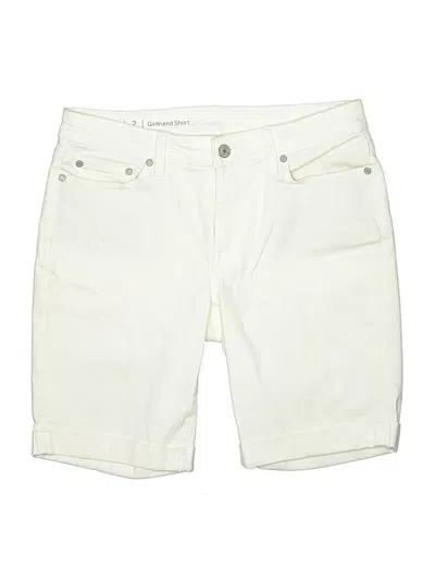 Pre-owned Talbots Denim Shorts In Ivory