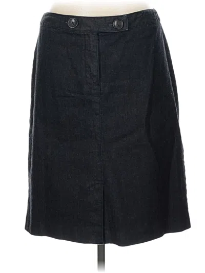Pre-owned Talbots Denim Skirt In Black