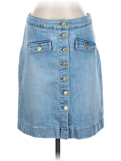 Pre-owned Talbots Denim Skirt In Blue